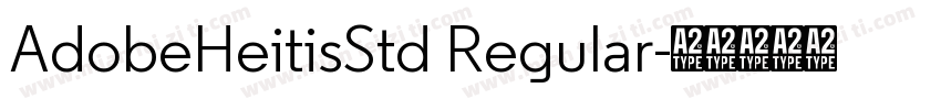 AdobeHeitisStd Regular字体转换